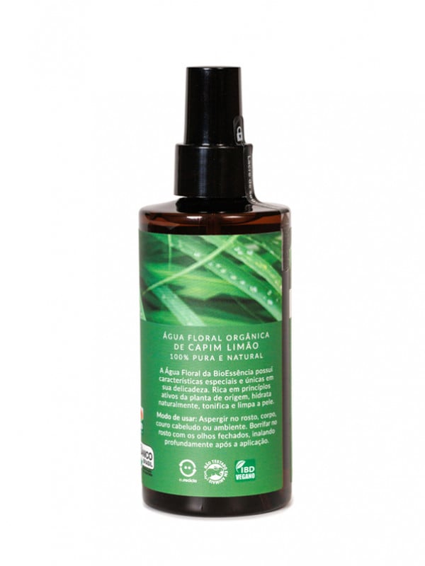 Água Floral Orgânica de Capim Limão 200ML