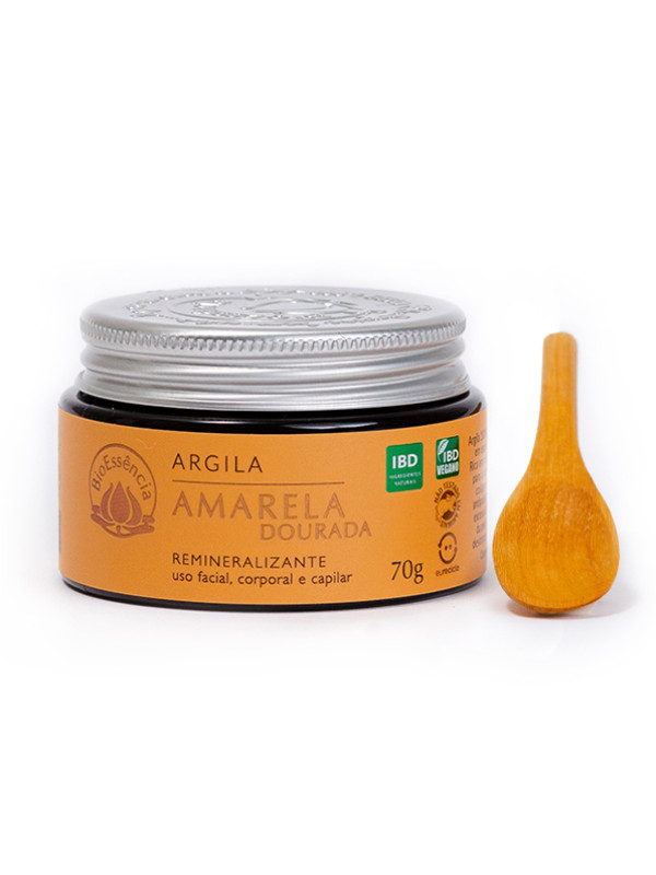 Argila Amarela (Dourada) 70g (Validade: 31/10/2026 - Lote: 231104)