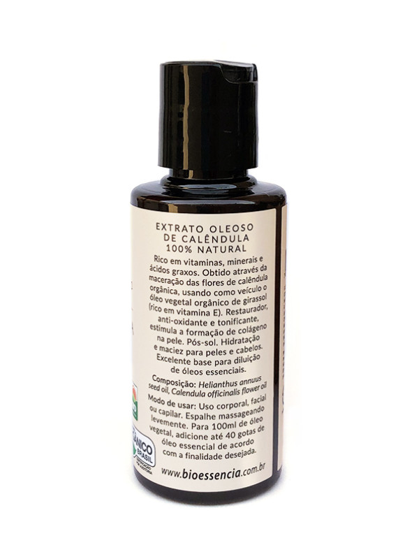 Extrato Oleoso de Calêndula Orgânico 100ML (Validade: 30/11/2026 - Lote: 260101/O)
