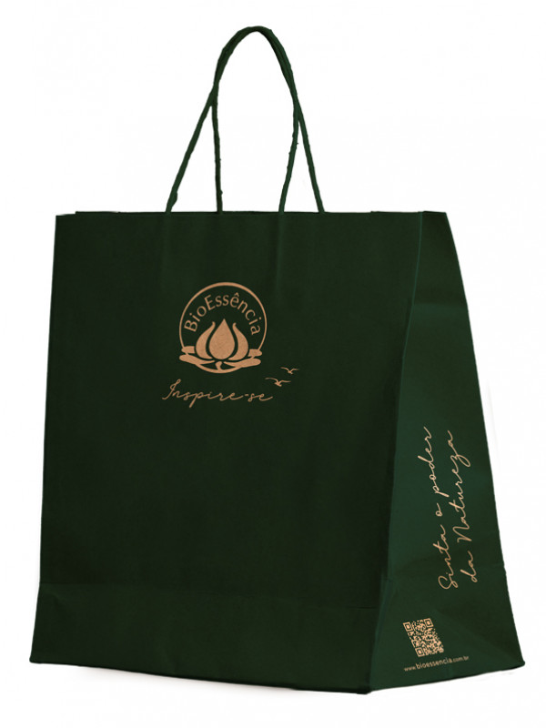 Sacola Kraft Verde G