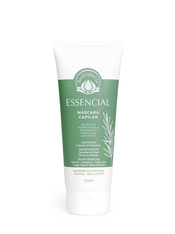Máscara Capilar Essencial BioEssência – 200gr (Validade: 30/11/2026 - Lote: 5788)