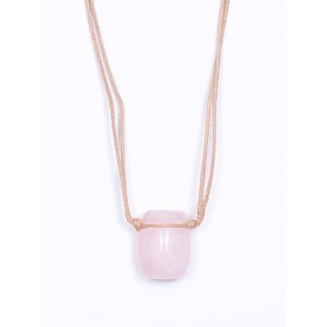 Colar Aromático Jarro - Quartzo Rosa