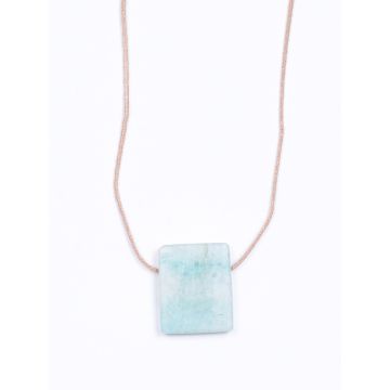 Colar Aromático Minimalista - Amazonita